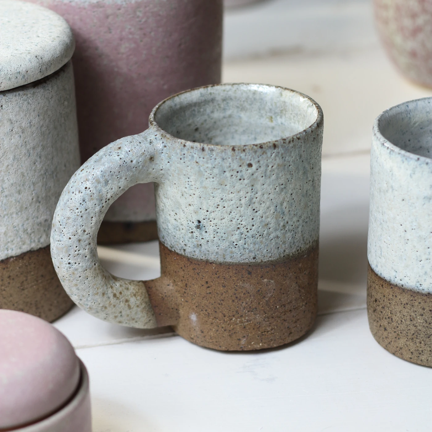 Recycled Stoneware Mug / White - Image 3
